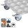 WAGNER® design yourself Pflanzenroller GH 7003 Metall silber quadratisch 29,0 x 29,0 x 7,3 cm, 1 St.