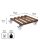 WAGNER® design yourself Pflanzenroller GH 0870 Holz dunkelbraun quadratisch 45,0 x 45,0 x 13,0 cm, 1 St.