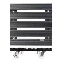 WAGNER® design yourself Pflanzenroller WPC GH 0540 Kunststoff anthrazit quadratisch 38,5 x 38,5 x 11,2 cm, 1 St.