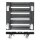 WAGNER® design yourself Pflanzenroller WPC GH 0540 Kunststoff anthrazit quadratisch 38,5 x 38,5 x 11,2 cm, 1 St.
