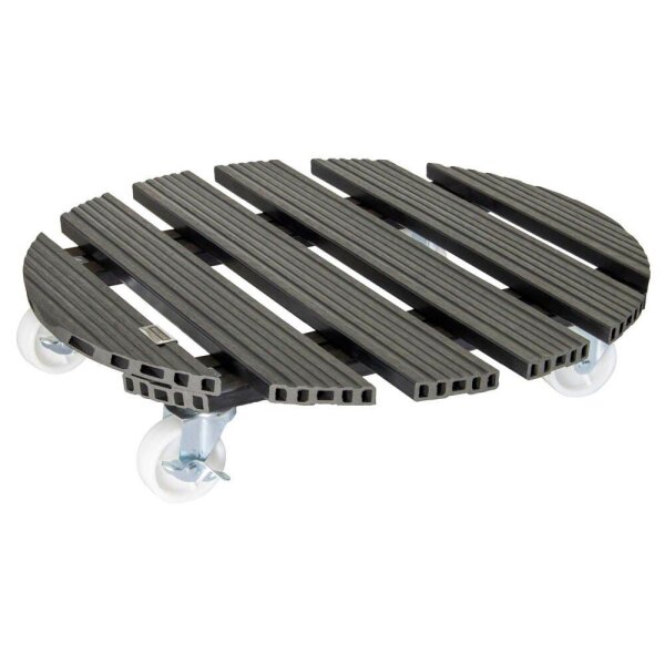WAGNER® design yourself Pflanzenroller WPC GH 0565 Kunststoff, Ø 50,0 cm anthrazit rund, 1 St.