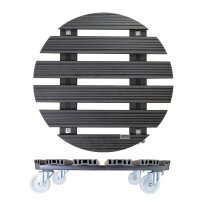 WAGNER® design yourself Pflanzenroller WPC GH 0565 Kunststoff, Ø 50,0 cm anthrazit rund, 1 St.