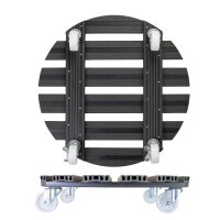 WAGNER® design yourself Pflanzenroller WPC GH 0565 Kunststoff, Ø 50,0 cm anthrazit rund, 1 St.
