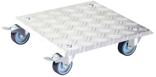WAGNER® design yourself Pflanzenroller GH 7004 Metall silber quadratisch 28,0 x 28,0 x 7,1 cm, 1 St.