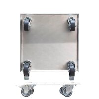WAGNER® design yourself Pflanzenroller GH 7004 Metall silber quadratisch 28,0 x 28,0 x 7,1 cm, 1 St.