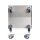WAGNER® design yourself Pflanzenroller GH 7004 Metall silber quadratisch 28,0 x 28,0 x 7,1 cm, 1 St.