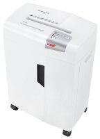 HSM shredstar X13 Aktenvernichter mit Partikelschnitt P-4, 4 x 37 mm, bis 13 Blatt, weiß