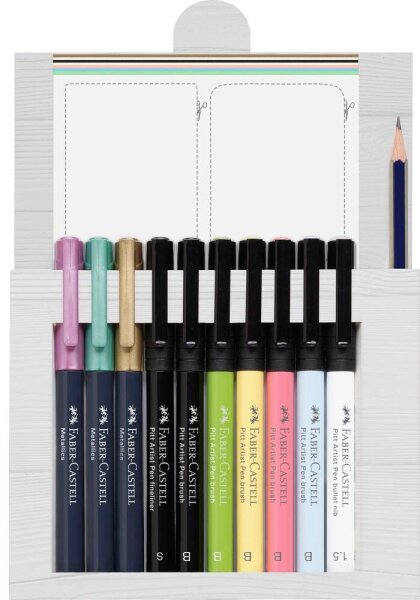 FABER-CASTELL Handlettering-Set farbsortiert, 12 St.