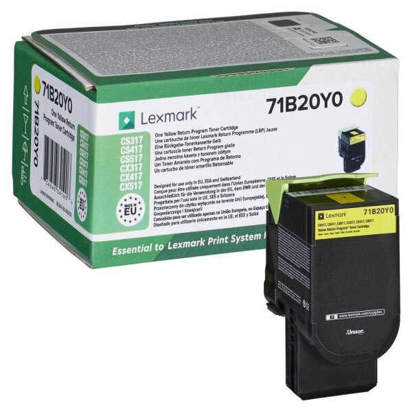 Lexmark 71B20Y0  gelb Toner