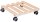 WAGNER® design yourself Pflanzenroller GH 0438 Holz buche quadratisch 34,0 x 34,0 x 7,7 cm, 1 St.