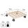 WAGNER® design yourself Pflanzenroller GH 0438 Holz buche quadratisch 34,0 x 34,0 x 7,7 cm, 1 St.
