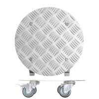 WAGNER® design yourself Pflanzenroller GH 7005 Metall, Ø 30,0 cm silber rund, 1 St.
