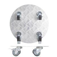 WAGNER® design yourself Pflanzenroller GH 7005 Metall, Ø 30,0 cm silber rund, 1 St.