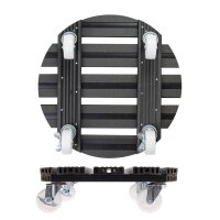 WAGNER® design yourself Pflanzenroller WPC GH 0545 Kunststoff, Ø 38,5 cm anthrazit rund, 1 St.