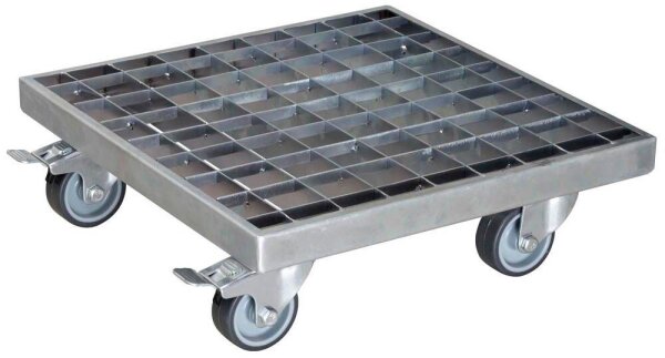 WAGNER® design yourself Pflanzenroller GH 7015 Metall silber quadratisch 29,0 x 29,0 x 9,5 cm, 1 St.