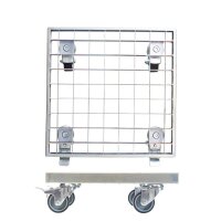 WAGNER® design yourself Pflanzenroller GH 7015 Metall silber quadratisch 29,0 x 29,0 x 9,5 cm, 1 St.