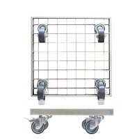 WAGNER® design yourself Pflanzenroller GH 7015 Metall silber quadratisch 29,0 x 29,0 x 9,5 cm, 1 St.