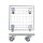 WAGNER® design yourself Pflanzenroller GH 7015 Metall silber quadratisch 29,0 x 29,0 x 9,5 cm, 1 St.
