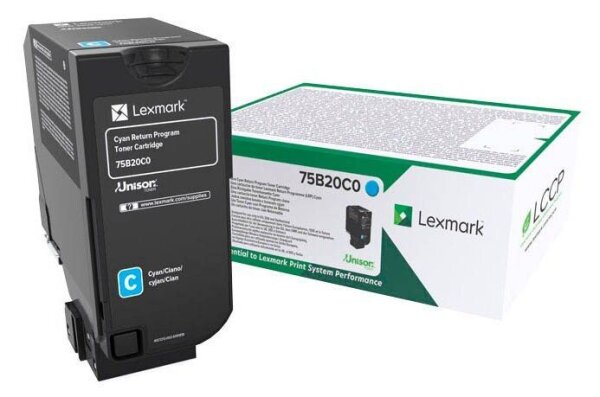 Lexmark 75B20C0  cyan Toner