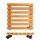 WAGNER® design yourself Pflanzenroller NATURE GH 0835 Holz hellbraun quadratisch 35,0 x 35,0 x 8,2 cm, 1 St.
