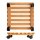WAGNER® design yourself Pflanzenroller NATURE GH 0835 Holz hellbraun quadratisch 35,0 x 35,0 x 8,2 cm, 1 St.