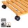 WAGNER® design yourself Pflanzenroller NATURE GH 0835 Holz hellbraun quadratisch 35,0 x 35,0 x 8,2 cm, 1 St.
