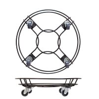WAGNER® design yourself Pflanzenroller GH 0934 Metall, Ø 38,0 cm schwarz rund, 1 St.