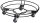 WAGNER® design yourself Pflanzenroller GH 0934 Metall, Ø 38,0 cm schwarz rund, 1 St.