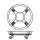 WAGNER® design yourself Pflanzenroller GH 0934 Metall, Ø 38,0 cm schwarz rund, 1 St.
