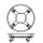 WAGNER® design yourself Pflanzenroller GH 0934 Metall, Ø 38,0 cm schwarz rund, 1 St.