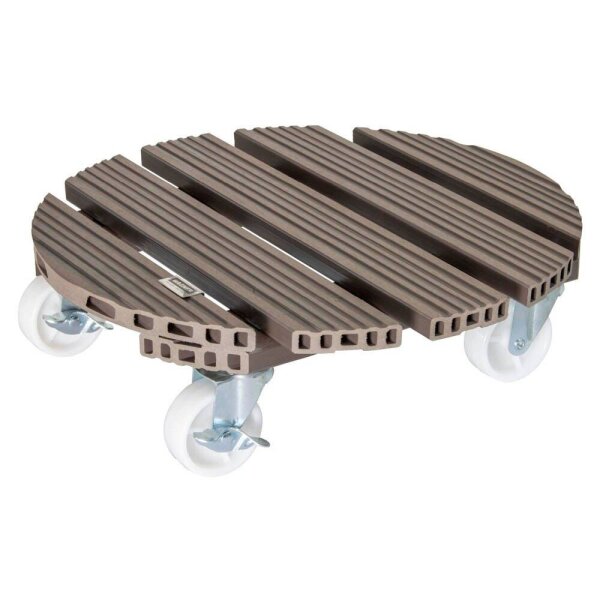 WAGNER® design yourself Pflanzenroller WPC GH 0556 Kunststoff, Ø 38,5 cm taupe rund, 1 St.