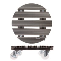 WAGNER® design yourself Pflanzenroller WPC GH 0556 Kunststoff, Ø 38,5 cm taupe rund, 1 St.