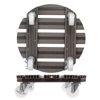 WAGNER® design yourself Pflanzenroller WPC GH 0556 Kunststoff, Ø 38,5 cm taupe rund, 1 St.