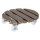 WAGNER® design yourself Pflanzenroller WPC GH 0556 Kunststoff, Ø 38,5 cm taupe rund, 1 St.