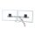 ergotron Monitor-Halterung HX Dual-Monitor-Arm 45-479-216 weiß für 2 Monitore, Wandhalterung