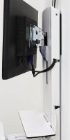 ergotron Monitor-Maus-Tastatur-Halterung StyleView Vertical Lift Behandlungszimmer 61-080-062 weiß für 1 Monitor, 1 Tastatur, 1 Maus, Wandhalterung