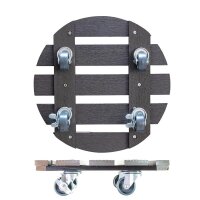 WAGNER® design yourself Pflanzenroller WPC GH 0525 Kunststoff, Ø 29,0 cm anthrazit rund, 1 St.