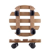 WAGNER® design yourself Pflanzenroller COUNTRY GH 0183 Holz, Ø 30,0 cm dunkelbraun rund, 1 St.