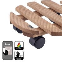 WAGNER® design yourself Pflanzenroller COUNTRY GH 0183 Holz, Ø 30,0 cm dunkelbraun rund, 1 St.