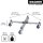 WAGNER® design yourself Pflanzenroller SUNCITY GH 0827 Metall grau eckig 32,0 - 46,0 x 32,0 - 46,0 x 5,9 cm, 1 St.