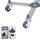 WAGNER® design yourself Pflanzenroller SUNCITY GH 0827 Metall grau eckig 32,0 - 46,0 x 32,0 - 46,0 x 5,9 cm, 1 St.