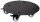 WAGNER® design yourself Pflanzenroller GH 7007 Metall, Ø 30,0 cm schwarz rund, 1 St.