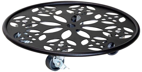WAGNER® design yourself Pflanzenroller GH 0936 Metall, Ø 30,0 cm schwarz rund, 1 St.