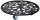 WAGNER® design yourself Pflanzenroller GH 0936 Metall, Ø 30,0 cm schwarz rund, 1 St.