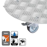 WAGNER® design yourself Pflanzenroller GH 7002 Metall, Ø 38,0 cm silber rund, 1 St.