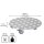 WAGNER® design yourself Pflanzenroller GH 7002 Metall, Ø 38,0 cm silber rund, 1 St.