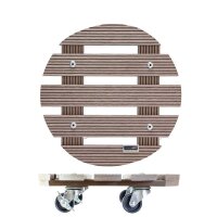 WAGNER® design yourself Pflanzenroller WPC GH 0536 Kunststoff, Ø 29,0 cm taupe rund, 1 St.