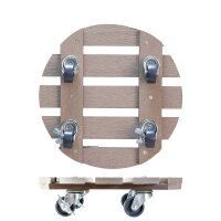 WAGNER® design yourself Pflanzenroller WPC GH 0536 Kunststoff, Ø 29,0 cm taupe rund, 1 St.