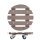 WAGNER® design yourself Pflanzenroller WPC GH 0536 Kunststoff, Ø 29,0 cm taupe rund, 1 St.