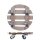 WAGNER® design yourself Pflanzenroller WPC GH 0536 Kunststoff, Ø 29,0 cm taupe rund, 1 St.
